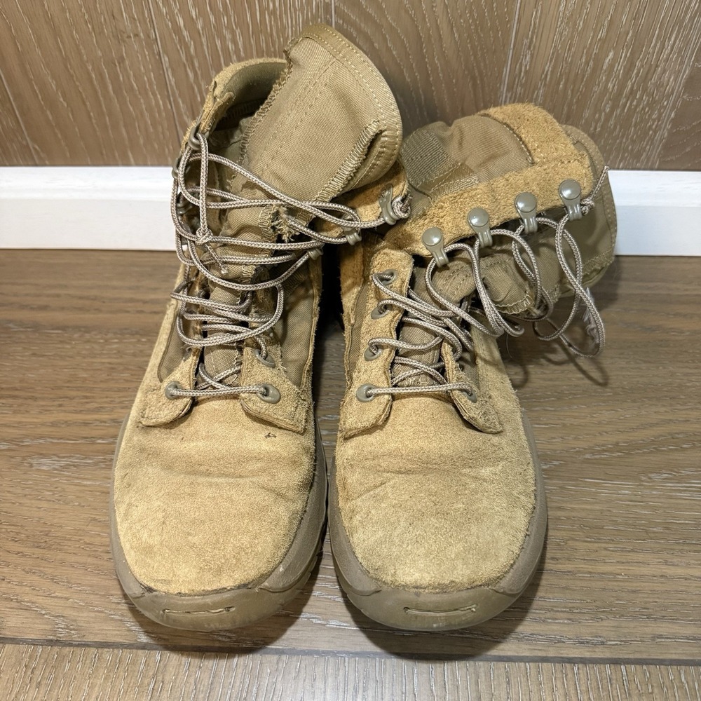 Rocky Combat Boots, Tan RKC108 Vibram Sole Size 7.5R‎ READ DESCRIPTION